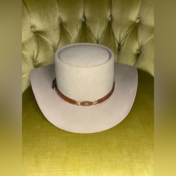 Vintage Resistol Self-Conforming “25” Beaver Silver Felt Western Cowboy Hat 7.50 - Picture 5 of 12